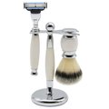 Union Razors Three Piece Shave Kit  White SS2